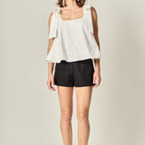 Bow Shoulder Sleeveless Top