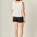 Bow Shoulder Sleeveless Top