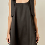 Statement Bow A-Line Mini Dress