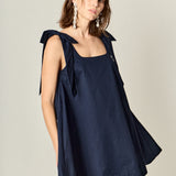 Femme Bow Detail Mini Dress