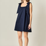 Femme Bow Detail Mini Dress