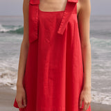 Statement Bow A-Line Mini Dress
