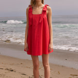 Statement Bow A-Line Mini Dress