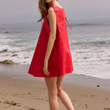 Statement Bow A-Line Mini Dress