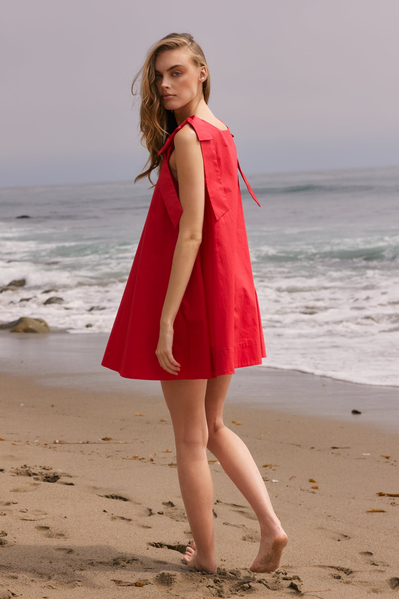 Statement Bow A-Line Mini Dress English Factory Statement Bow A-Line Mini Dress English Factory