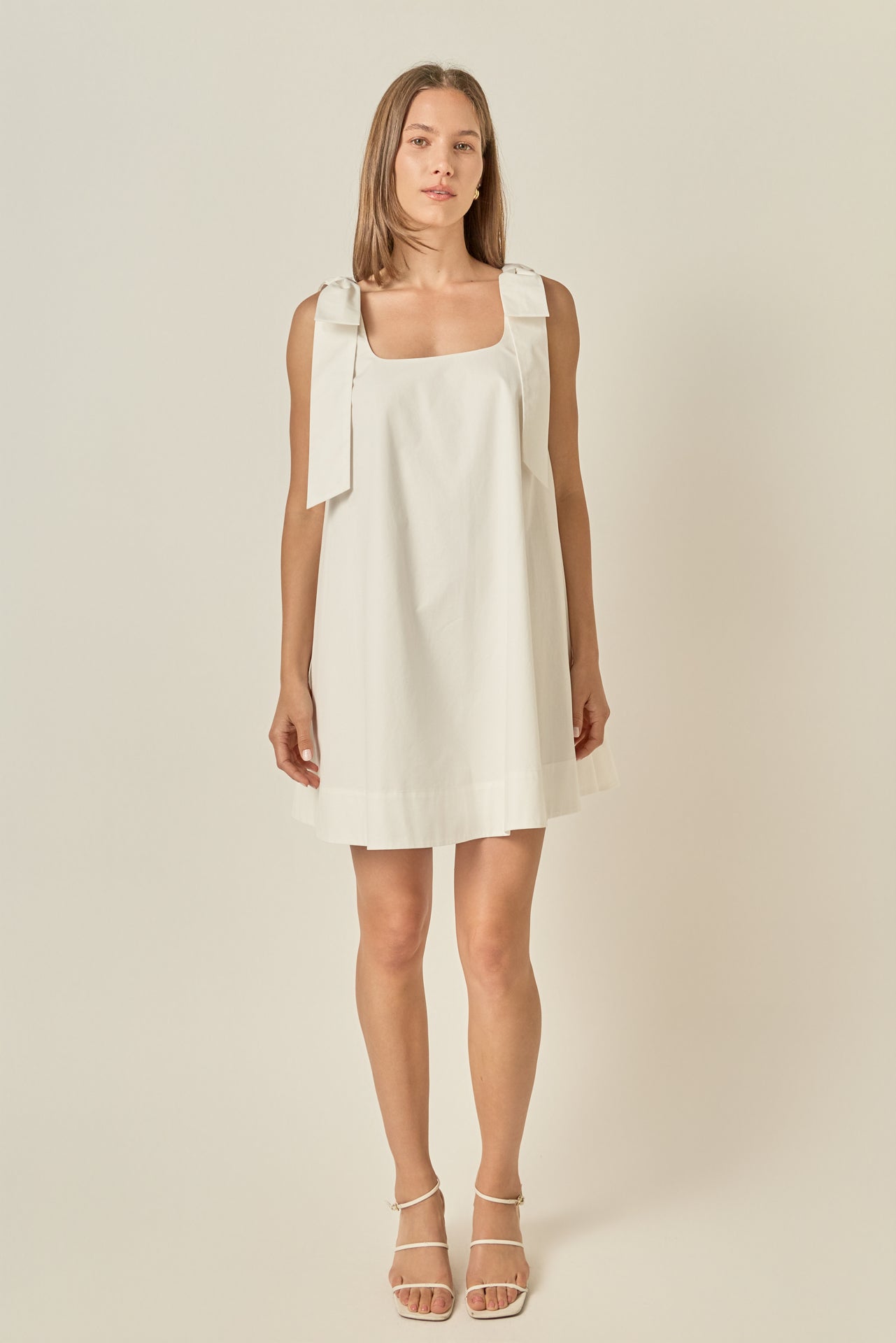 Statement Bow A-Line Mini Dress