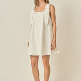 Statement Bow A-Line Mini Dress