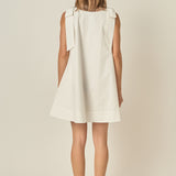 Statement Bow A-Line Mini Dress