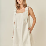 Statement Bow A-Line Mini Dress