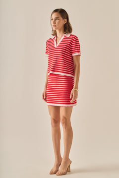 The Lila Scallop Knit Skirt