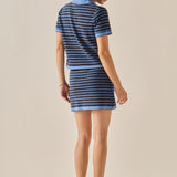The Stripe Scallop Mini Skirt