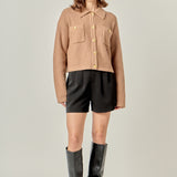 Textured Knit Lady Jacket
