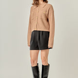 Textured Knit Lady Jacket
