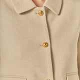 Buttoned Cropped Jacket