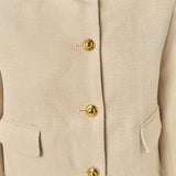 Buttoned Cropped Jacket