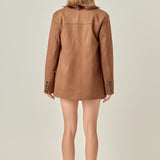 Faux Suede Jacket