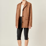 Faux Suede Jacket