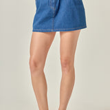 Ruffle Denim Skort