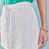 Ruffle Denim Skort