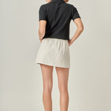 Ruffle Denim Skort
