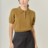 Polo Knit Top