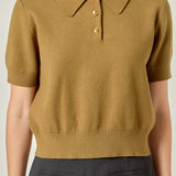 Polo Knit Top