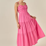 Ruched Muse Midi Dress