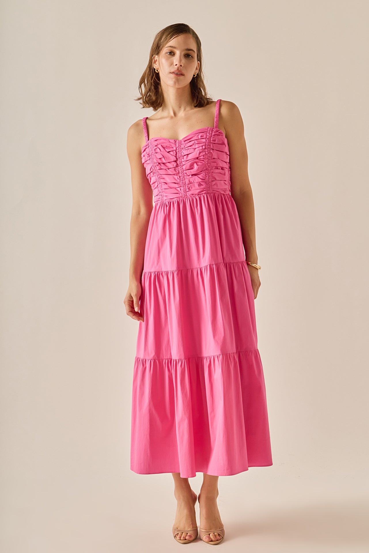 english factory dress pink english factory The Ruched Muse Midi Dress PINK Deals