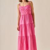 The Ruched Muse Midi Dress