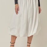 Balloon Midi Skirt