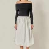 Balloon Midi Skirt