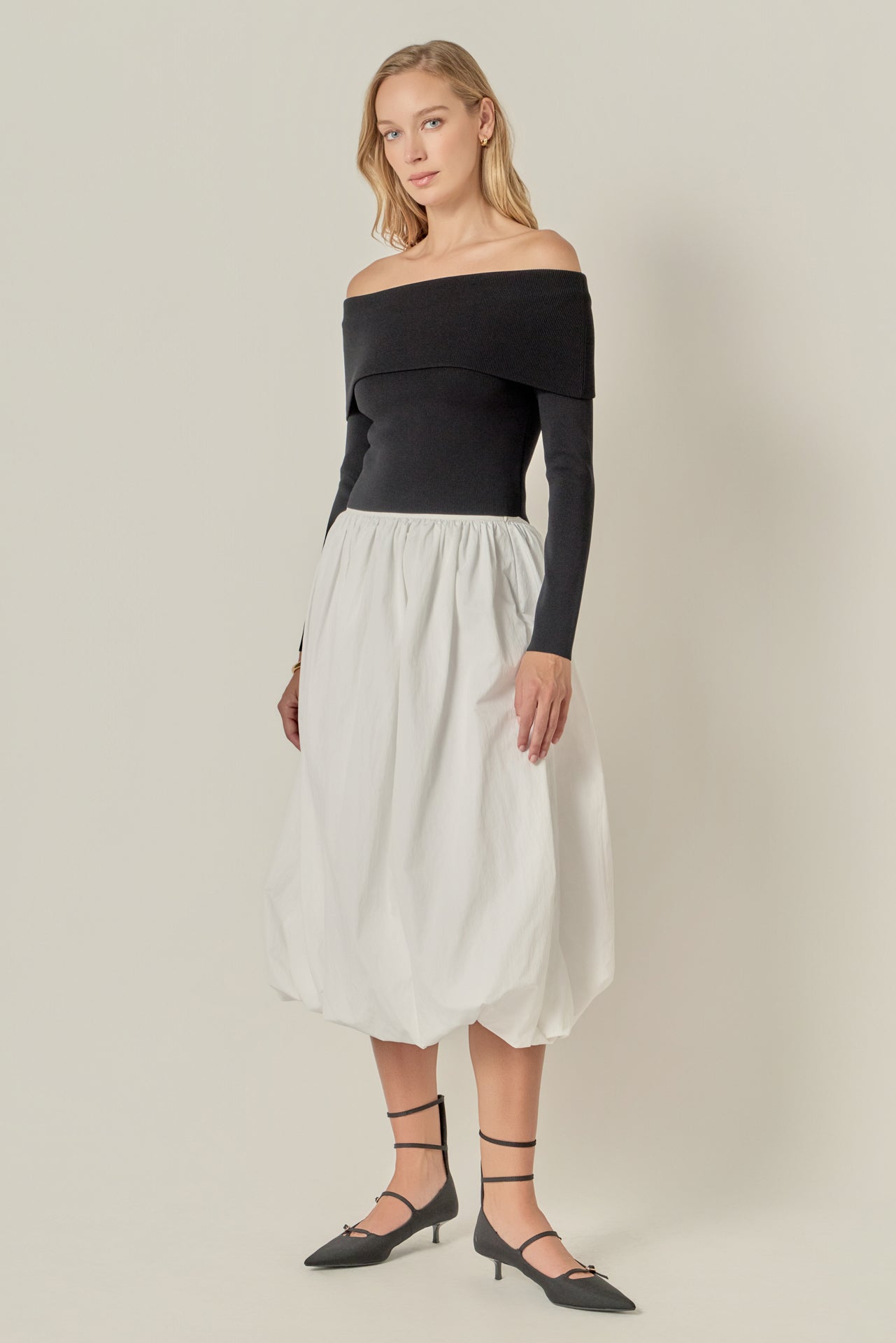 andmary Lindsay balloon skirt ホワイト THE BALLOON SKIRT in WHITE AJOURE PIQUE – Lisa Marie Fernandez