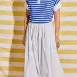 Classic Striped Polo Sweatshirt