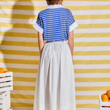 Classic Striped Polo Sweatshirt