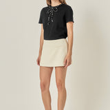 Bow Bead Detail Top
