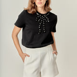 Bow Bead Detail Top
