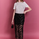 Bow Bead Detail Top