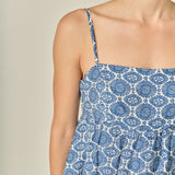 Printed Babydoll Top