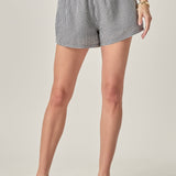 Gingham Smocked Waist Shorts
