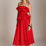 Sweet Scallop Strapless Top