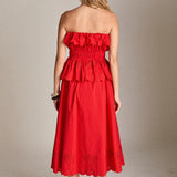 Sweet Scallop Strapless Top