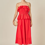 Sweet Scallop Midi Skirt