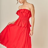 Sweet Scallop Midi Skirt