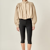 Shirred Trench Short Coat