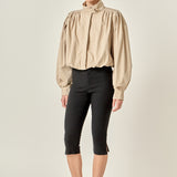 Shirred Trench Short Coat