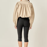 Shirred Trench Short Coat