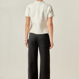 Gem Button Knit Top