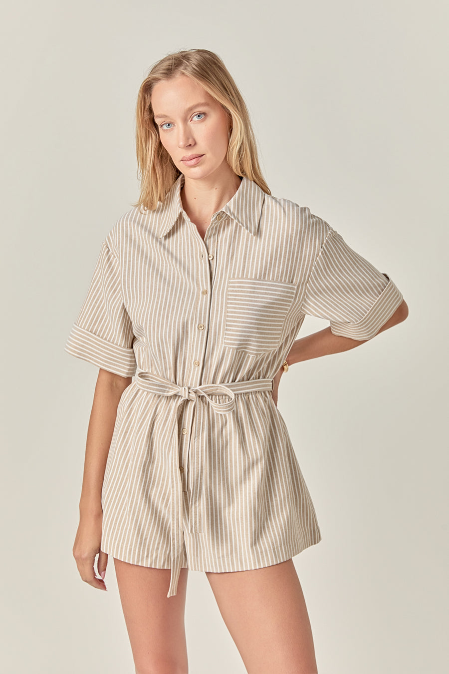 Stripe Huxbear Romper