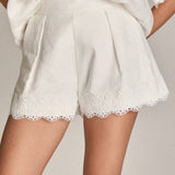 The Eloise Lace Linen Shorts