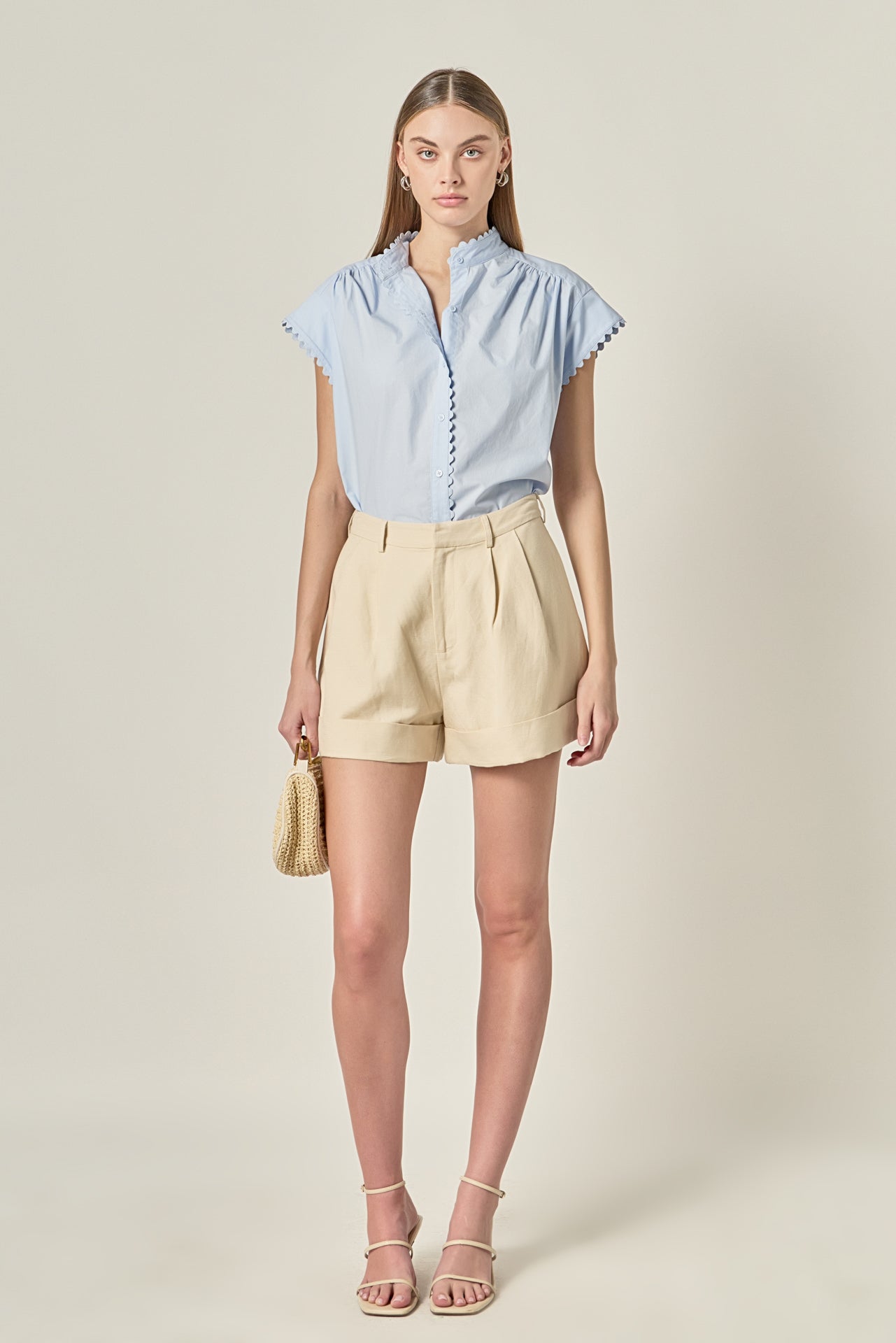 Scallop Trim Ric Rac Short Sleeve Shirt – English Factory